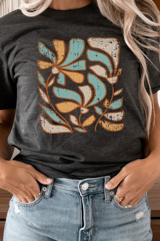 Whimsical Floral Graphic Tee