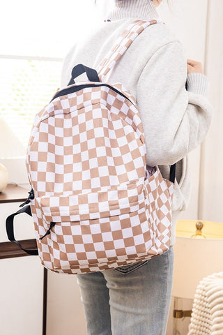Checkered Back Pack