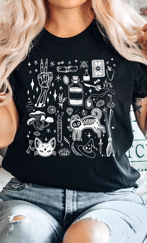 Halloween Things Graphic Tee (Black)