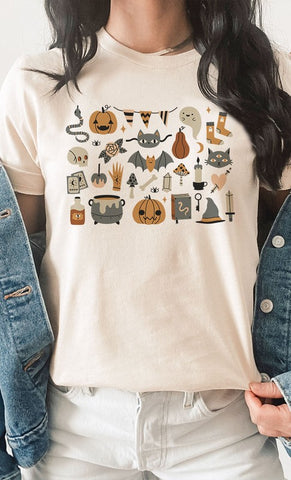 Halloween Things Graphic Tee (Cream)
