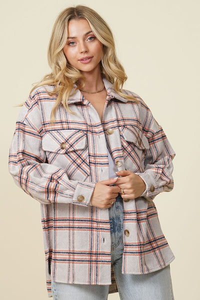 Ellie - Plaid Shacket