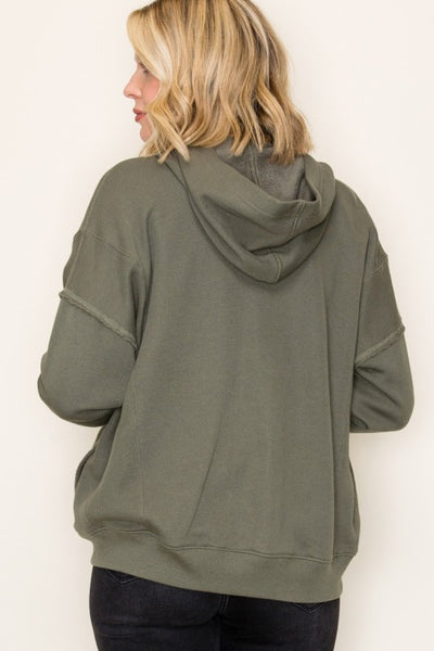 Olive Green Hooded Jacket