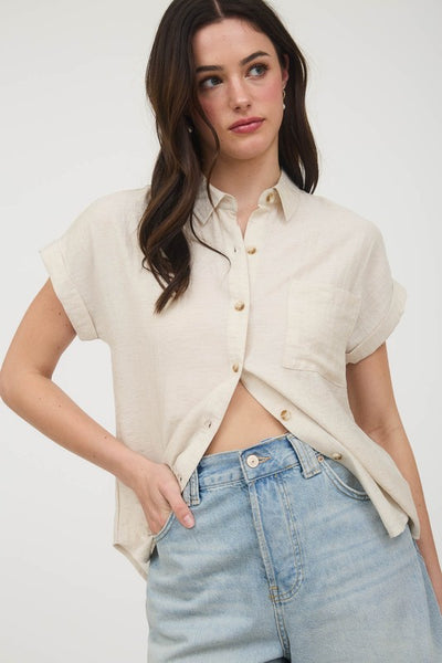 Blake - Linen Button Down