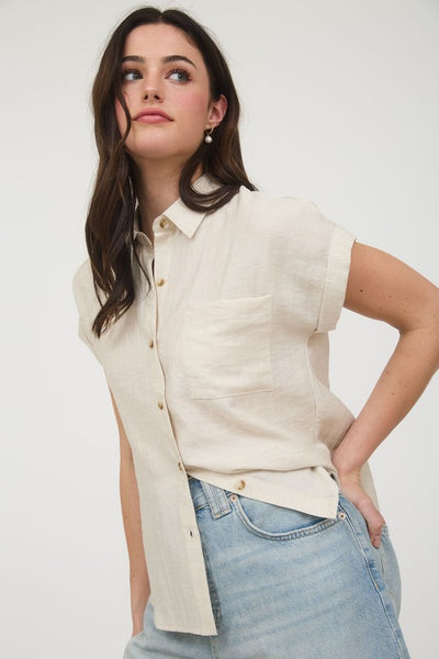 Blake - Linen Button Down