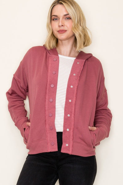 Marsala Hooded Jacket