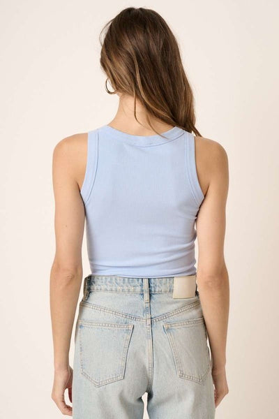 Becky - Ribbed Tank (Blue)