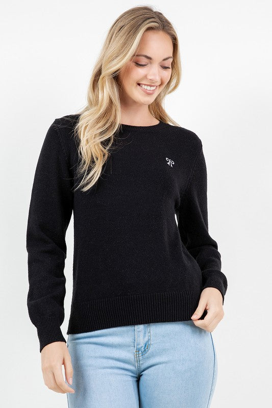 Nolan - Minimal Bow Sweater