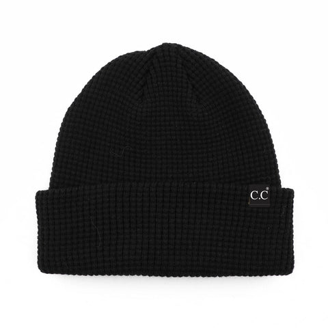 CC Waffle Beanie (Black)