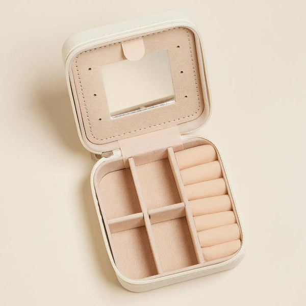 Blue Blossoms Travel Jewelry Box