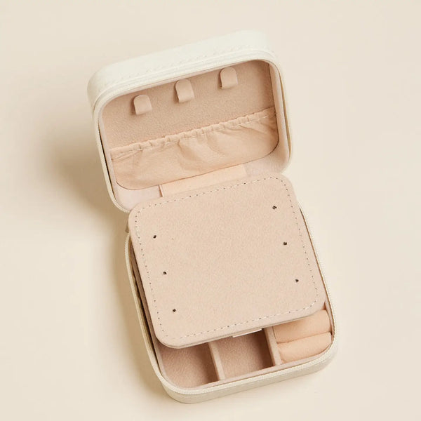 Blue Blossoms Travel Jewelry Box