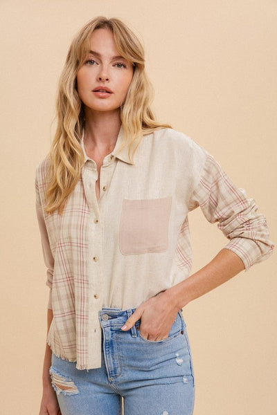 Ruth - Colorblock Button Down