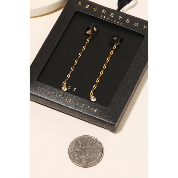 Secretbox Dainty Chain Earrings