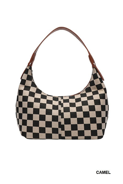 Kacey - Checkered Underarm Bag