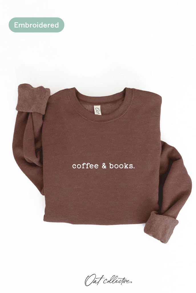 Coffee & Books Crewneck Sweatshirt