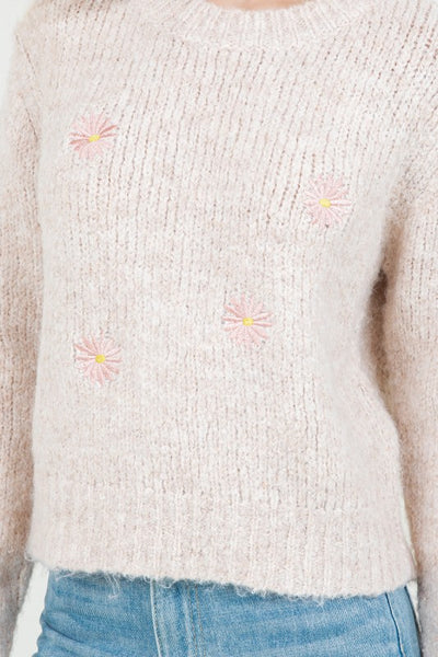 Whitney - Daisy Patch Sweater