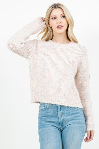 Whitney - Daisy Patch Sweater