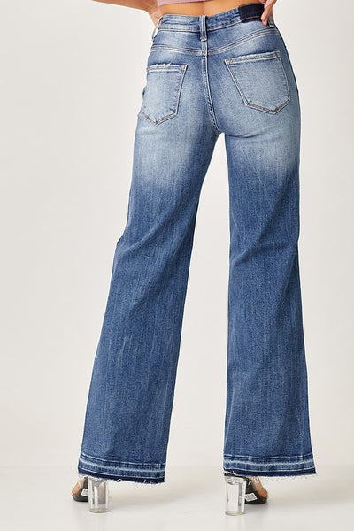 Risen - High Rise Wide Straight Jeans
