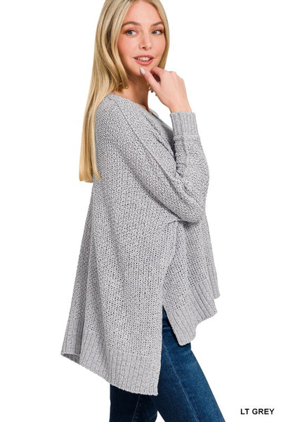 Kenzie - Gray Dolman Sweater