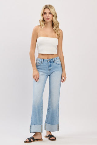 Bailey - Petra153 Light Wash Cuffed Jeans