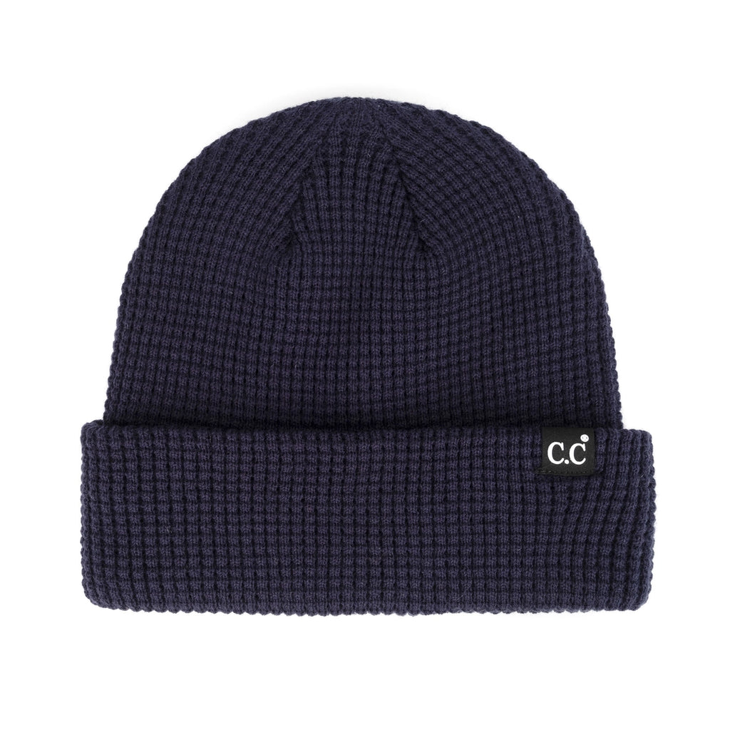 CC Waffle Beanie (Navy)