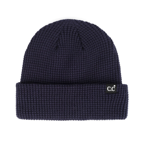 CC Waffle Beanie (Navy)
