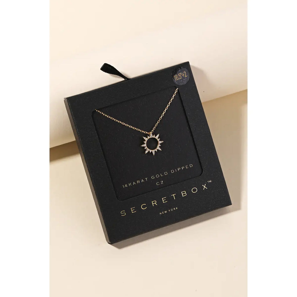 Secretbox Sun Necklace (Gold)