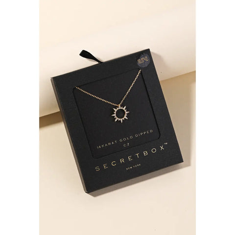 Secretbox Sun Necklace (Gold)