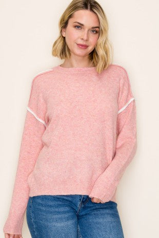 Kaylee - Pink Soft Sweater