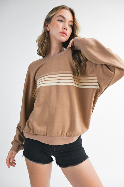 Sydney - Ombre Striped Sweatshirt