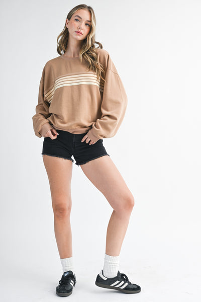 Sydney - Ombre Striped Sweatshirt