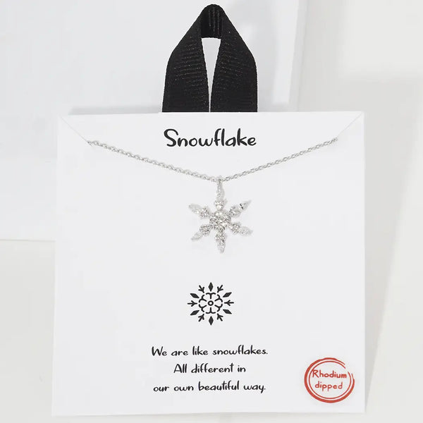 Snowflake Necklace (Silver)