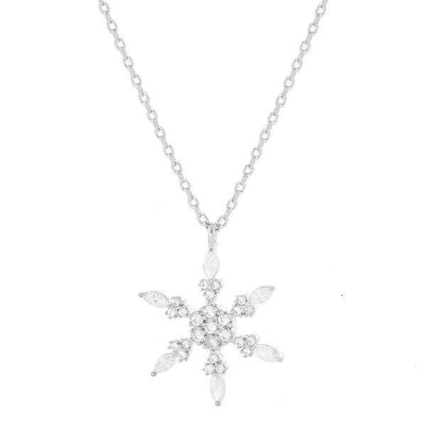 Snowflake Necklace (Silver)