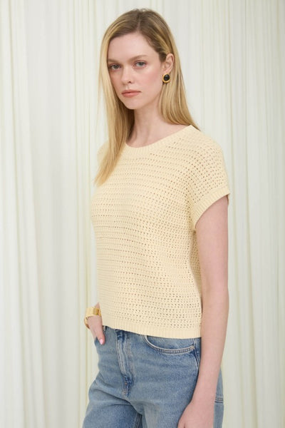 Gabby - Light Yellow Knit Pullover
